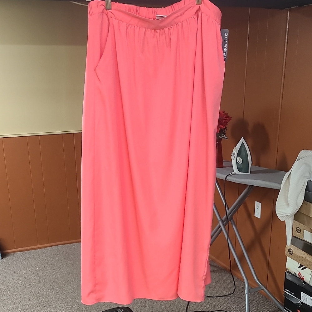 Pure Energy Pink Maxi Skirt Casual Resort Wear